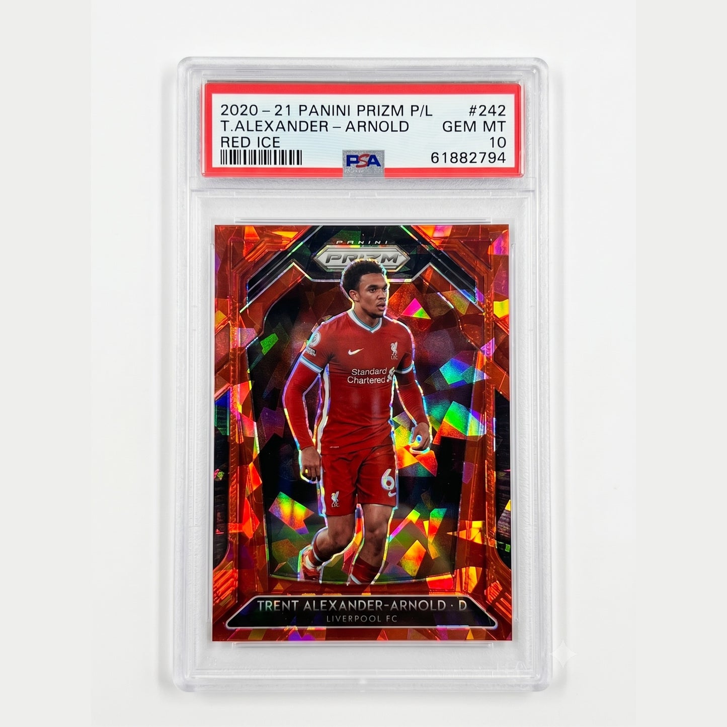 2020-21 Panini Prizm Premier League #242 Trent Alexander-Arnold Red Ice PSA 10
