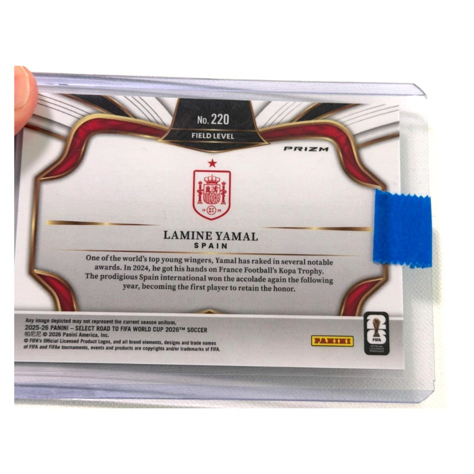 2025-26 Panini Select Lamine Yamal Field Level Green Prizm #220 Spain SP